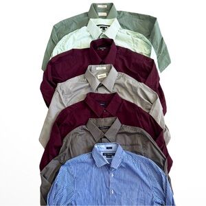 7 long sleeve button down dress shirts! Men’s large